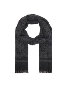 Guess Szalik AM9670 POL03 Czarny. Czarne rękawiczki Guess, z aplikacjami, z poliesteru. Za 234,99 zł.