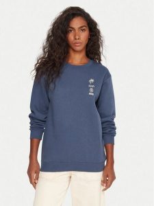 Roxy Bluza Surf Stoked ERJFT05018 Niebieski Regular Fit. Niebieskie bluzy Roxy, m, bez wzorów, z bawełny, bez kaptura. Za 209,99 zł.