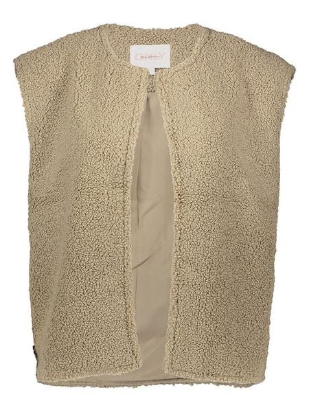 ONLY Kamizelka w kolorze beżowym rozmiar: M. Brązowe kamizelki ONLY, m, bez wzorów, z materiału, bez kołnierzyka, bez ramiączek, bez kaptura. Za 113,10 zł.