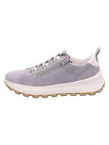 Legero Skórzane sneakersy "T4 RUN" w kolorze błękitnym rozmiar: 42. Niebieskie trampki Legero, bez wzorów, bez zapięcia. Za 301,45 zł.