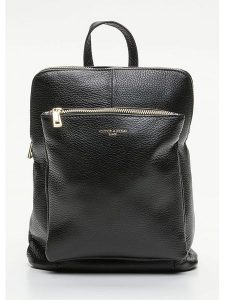 Victor & Hugo Paris Skórzany plecak "Melania" w kolorze czarnym - 27,5 x 24,5 x 9 cm rozmiar: onesize. Czarne plecaki Victor & Hugo Paris. Za 316,24 zł.