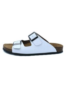 Billowy Klapki w kolorze białym rozmiar: 42. Białe klapki Billowy, bez wzorów, z otwartym noskiem, bez obcasa. Za 163,64 zł.