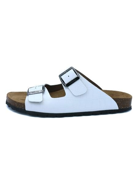 Billowy Klapki w kolorze białym rozmiar: 42. Białe klapki Billowy, bez wzorów, z otwartym noskiem, bez obcasa. Za 113,36 zł.