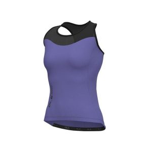 Koszulka rowerowa damska Alé Cycling Solid Color Block Tank Top. Czarne koszule nocne Ale Cycling, bez wzorów, bez ramiączek. W wyprzedaży za 214,25 zł.