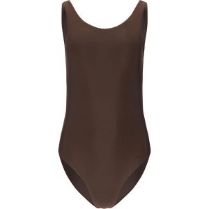 Damski kostium kąpielowy 1-częściowy Athlecia Isabella. Brązowe stroje jednoczęściowe Athlecia, bez wzorów. Za 237,00 zł.