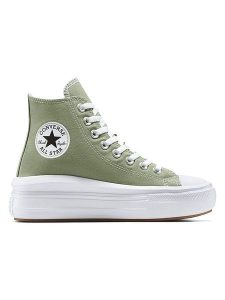 Converse Sneakersy "Chuck Taylor All Star Move Platform" w kolorze zielonym rozmiar: 39. Zielone trampki Converse, bez wzorów, za kostkę, bez zapięcia. Za 239,95 zł.