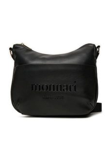 Monnari Torebka TORIMP0-24Z-BAG5590-K020D000-R00 Czarny. Czarne listonoszki Monnari, bez wzorów, ze skóry, bez dodatków. Za 119,99 zł.