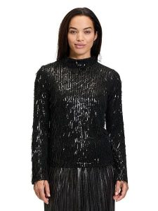 CARTOON Bluzka w kolorze czarnym rozmiar: 36. Czarne bluzki Cartoon, bez wzorów, bez kołnierzyka, bez ramiączek. Za 113,99 zł.