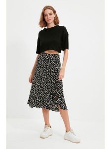 Trendyol Spódnica w kolorze czarnym rozmiar: M. Czarne spódnice Trendyol, na co dzień, m, bez wzorów, midi. Za 69,58 zł.