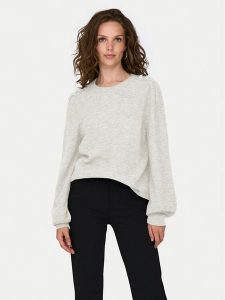 JDY Sweter Elanora 15328345 Écru Regular Fit. Swetry klasyczne JDY, xs, z syntetyku, bez kołnierzyka. Za 129,99 zł.
