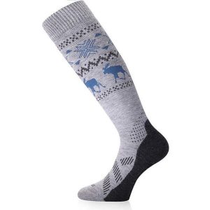 Skarpety narciarskie uniseks Lasting FWW 858 Merino 85%. Szare skarpetki LASTING, bez wzorów, z wełny. W wyprzedaży za 139,90 zł.
