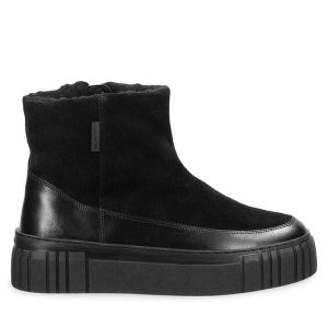 Botki Gant. Czarne botki GANT, bez wzorów, bez obcasa, na płaskiej podeszwie, bez zapięcia. Za 529,99 zł.