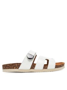 Lasocki Klapki GRD-22010-02 Biały. Białe klapki Lasocki, bez wzorów, ze skóry, bez obcasa. Za 139,99 zł.