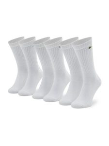 Lacoste Skarpety długie RA4182 Biały. Białe komplety bielizny Lacoste, bez wzorów, z materiału. Za 119,99 zł.