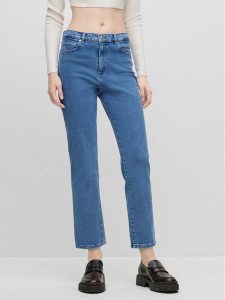 Hugo Jeansy 50488946 Niebieski Regular Fit. Niebieskie jeansy Hugo, bez wzorów, z bawełny. Za 359,99 zł.