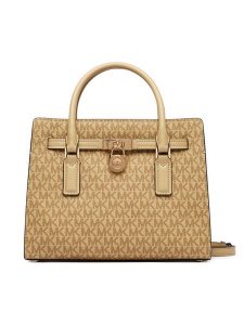 MICHAEL Michael Kors Torebka Hamilton Moderne 30T6GNXS1V Kremowy. Białe kuferki MICHAEL Michael Kors, bez wzorów, ze skóry, bez dodatków. Za 1 239,00 zł.