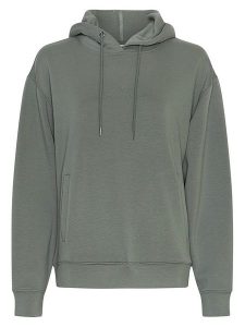 MOSS COPENHAGEN Bluza "Ima Q" w kolorze zielonym rozmiar: S/M. Zielone bluzy Moss Copenhagen, m, bez wzorów, z kapturem. Za 148,96 zł.