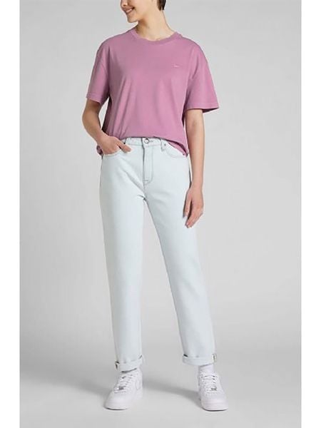 Lee Dżinsy "Carol" - Mom fit - w kolorze błękitnym rozmiar: W28/L35. Niebieskie jeansy Lee, bez wzorów, z bawełny. Za 121,51 zł.