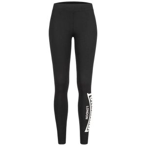Damskie legginsy Lonsdale Shustoke. Czarne legginsy Lonsdale, bez wzorów, z bawełny. Za 143,00 zł.