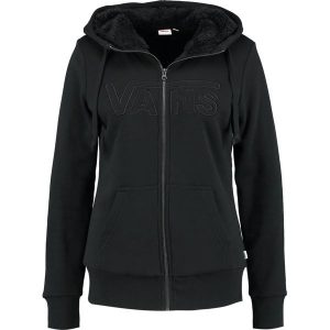 Vans HEARSAY Kurtka przejściowa black. Czarne kardigany marki Vans, z bawełny. W wyprzedaży za 155,40 zł.
