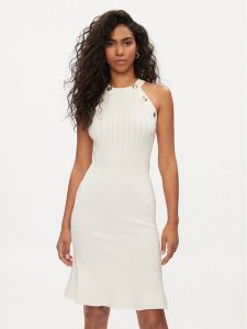 Marciano Guess Sukienka koktajlowa 4GGK04 5810Z Biały Bodycon Fit. Białe kombinezony Marciano Guess, z aplikacjami, z wiskozy, wizytowe, bez kołnierzyka, bez ramiączek. Za 439,99 zł.