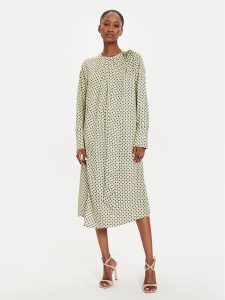 Tommy Hilfiger Sukienka koszulowa WW0WW42318 Żółty Relaxed Fit. Żółte kombinezony TOMMY HILFIGER, bez wzorów, z wiskozy, bez kołnierzyka, bez ramiączek. Za 449,99 zł.