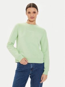 Calvin Klein Jeans Bluza Institutional J20J222548 Zielony Regular Fit. Zielone bluzy Calvin Klein Jeans, xl, bez wzorów, z bawełny, bez kaptura. Za 239,99 zł.