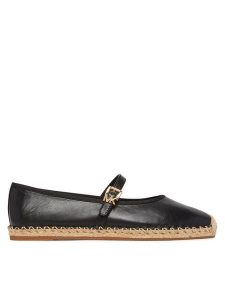 MICHAEL Michael Kors Espadryle 40S5LYFP2L Czarny. Czarne espadryle MICHAEL Michael Kors, bez wzorów, ze skóry, bez obcasa. Za 679,99 zł.