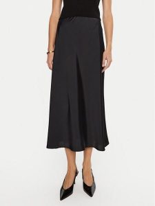Artigli Spódnica midi ACGO000680 Czarny Regular Fit. Czarne spódnice Artigli, bez wzorów, z syntetyku, midi. Za 219,99 zł.