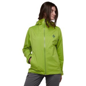 Kurtka Przeciwdeszczowa Damska Black Diamond Stormline Stretch Rain Shell. Zielone kurtki Black Diamond, xs, bez wzorów, bez kaptura. Za 491,92 zł.