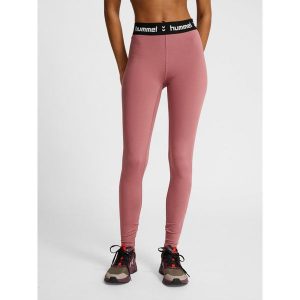 Damskie legginsy Hummel Pulse. Fioletowe legginsy Hummel, bez wzorów. Za 163,50 zł.