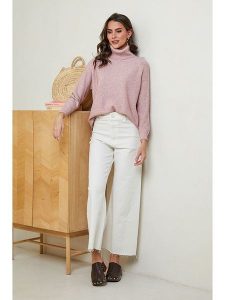 Soft Cashmere Golf w kolorze jasnoróżowym rozmiar: 38/40. Różowe golfy Soft Cashmere, bez wzorów, z kaszmiru. Za 86,99 zł.