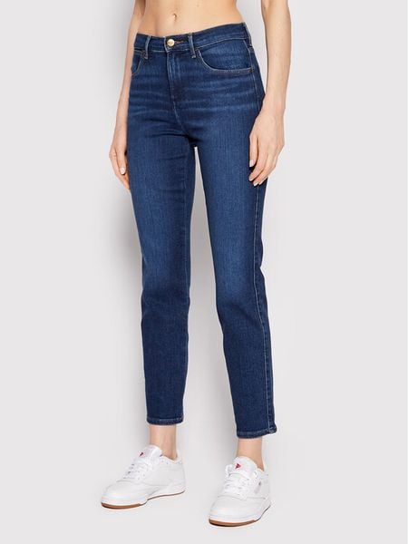 Wrangler Jeansy W26LZM23Z 112145952 Granatowy Slim Fit. Niebieskie jeansy Wrangler, bez wzorów, z bawełny. Za 269,00 zł.