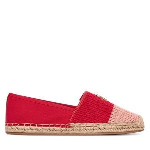 Espadryle Tommy Hilfiger. Czerwone espadryle TOMMY HILFIGER, bez wzorów, bez obcasa. Za 369,99 zł.