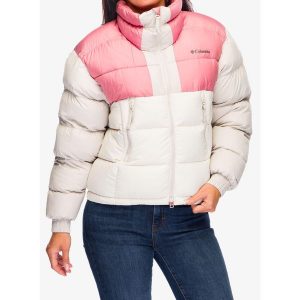 Kurtka ocieplana damska Columbia Pike Lake II Cropped Jacket. Białe kurtki Columbia, bez wzorów, bez kaptura. Za 461,99 zł.