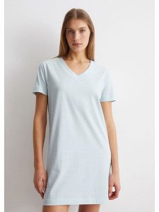 Marc O´Polo Bodywear Sukienka w kolorze błękitnym rozmiar: S. Niebieskie sukienki na co dzień, s, bez wzorów, z bawełny, bez kołnierzyka, bez ramiączek, mini, proste. Za 99,80 zł.