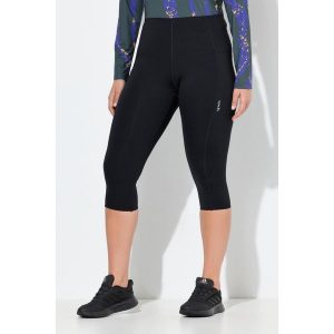 Damskie Legginsy rybaczki stretch szybkoschnące. Czarne legginsy Ulla Popken, bez wzorów, z elastanu. Za 239,99 zł.