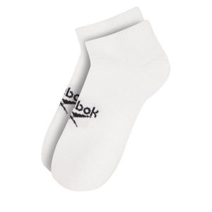 Skarpety krótkie Reebok. Białe skarpetki Reebok, bez wzorów. Za 39,99 zł.