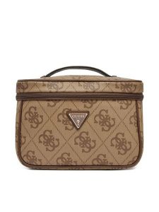 Guess Kosmetyczka TWOB86 88039 Brązowy. Brązowe torebki klasyczne Guess, z aplikacjami, ze skóry, bez dodatków. Za 309,99 zł.