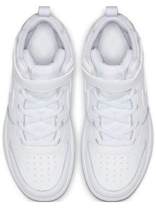 Nike Sportswear Sneakersy "Court Borough 2" w kolorze białym rozmiar: 29,5. Białe trampki Nike Sportswear, bez wzorów, z materiału, za kostkę, bez zapięcia. Za 205,93 zł.