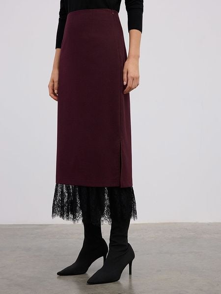 BGN Spódnica w kolorze bordowym rozmiar: 40. Czerwone spódnice BGN, na co dzień, bez wzorów, midi. Za 152,26 zł.