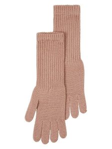 Lanerossi Wełniane rękawiczki "Asia" w kolorze jasnoróżowym - 31 x 7 cm rozmiar: onesize. Różowe rękawiczki Lanerossi, bez wzorów, z wełny. Za 113,10 zł.