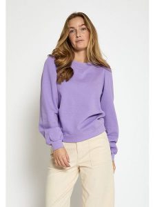 Peppercorn Bluza w kolorze fioletowym rozmiar: XXL. Różowe bluzy Peppercorn, xxl, bez wzorów, z bawełny, bez kaptura. Za 174,95 zł.