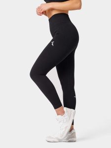 Carpatree Legginsy sportowe "Rib" w kolorze czarnym rozmiar: S. Czarne legginsy Carpatree, bez wzorów, z materiału, z podwyższonym stanem. Za 118,56 zł.