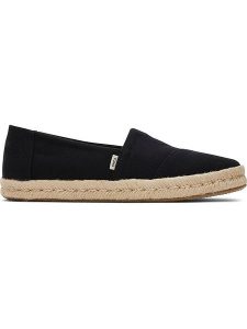 TOMS Espadryle w kolorze czarnym rozmiar: 37. Czarne espadryle Toms, bez wzorów, bez obcasa. Za 219,60 zł.