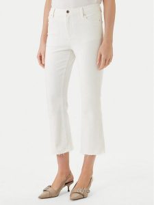 Morgan Jeansy 261-PAKELO1 Biały Slim Fit. Białe jeansy Morgan, bez wzorów, z bawełny. Za 279,99 zł.