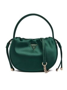 Guess Torebka Elsie Mini HWSE96 50750 Zielony. Zielone torebki klasyczne Guess, z aplikacjami, z materiału, bez dodatków. Za 589,99 zł.