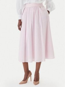 JOOP! Spódnica midi Sedef 30102096 Różowy Regular Fit. Czerwone spódnice JOOP!, bez wzorów, z bawełny, midi. Za 469,99 zł.