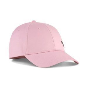 Czapka Puma Ess Metal Puma Cat Bb Różowa. Czerwone czapki Puma, bez wzorów, z poliesteru, eleganckie. Za 65,99 zł.