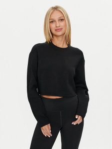 Reebok Bluza Activ Cool Dreamblend Midlayer 100075370 Czarny Regular Fit. Czarne bluzy Reebok, s, bez wzorów, z bawełny, bez kaptura. Za 159,99 zł.